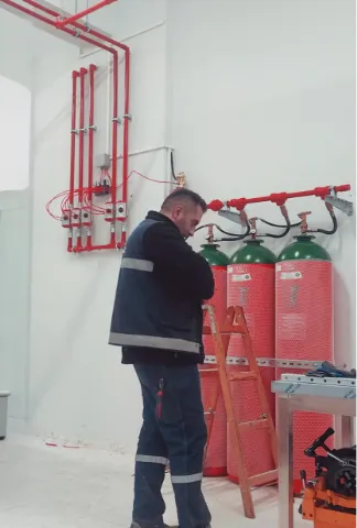 Gazlı Söndürme Sistemleri (FM200 / NOVEC / CO2) Görsel 4
